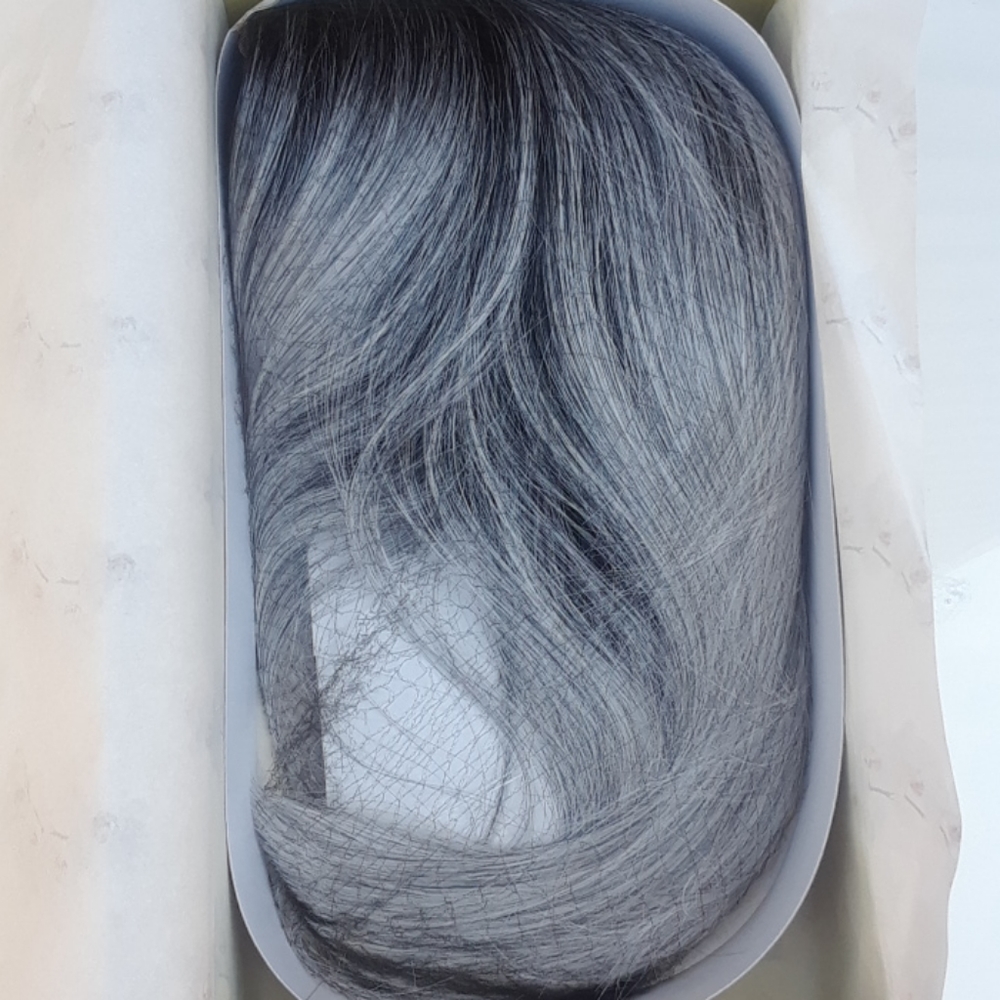 Lace front, partial Monofilament-Wig-SILVER-MIST - Picture 4 of 12
